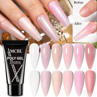 Gel de construction pour extension d'ongles en poly, sans HEMA, sans TPO, en polyacrylique, pour extension d'ongles, vente en gros, nouveaux matériaux
