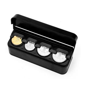 Meilleures ventes Boîte de rangement pour pièces de monnaie en plastique noir pour voiture Boîte de rangement pour pièces de monnaie pour voiture Porte-pièces de monnaie Organisateur - Product Image 4