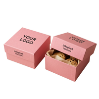 Boîte à chocolat rigide de qualité supérieure, recyclable, imperméable, de qualité alimentaire, avec gaufrage pour bonbons, desserts, chips, aliments pour bébés