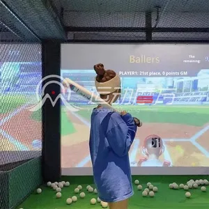 Simulador de Béisbol para Interiores, Jaula de Bateo, Dispositivo de Entrenamiento Deportivo Digital Inteligente, Equipo Moderno para Salas de Juego, Experiencia Interactiva - Product Image 4