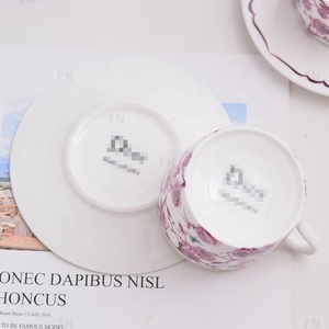 Nuevo Juego de Café de Porcelana China Europea y Platillo para Taza de Té de la Tarde - Product Image 5
