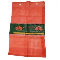 Emballage en plastique rouge 50kg sac de pommes de terre 50 lb sac d'oignon en maille Leno avec cordon de serrage