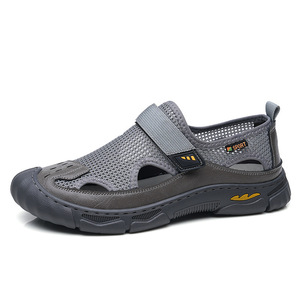 Sandalias Barenga para Hombre, Transpirables, de Malla, Punta Cerrada, Suela Plana de Goma, Diseño Hueco, Estilo Deportivo, Casuales de Verano para Playa - Product Image 5