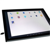 Yingtouch Ordinateur industriel intégré 19,3 pouces noir 16:9 capacitif, station de travail de contrôle industriel, qualité industrielle, anti-poussière