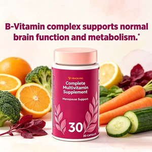 Tabletas Multivitamínicas para <span class=keywords><strong>la</strong></span> <span class=keywords><strong>Menopausia</strong></span> de Marca Privada GeniVida con Genisteína, Reducen los Brotes de Calor, 19 Nutrientes <span class=keywords><strong>en</strong></span> 1 para Huesos, Energía y Cerebro - Product Image 5
