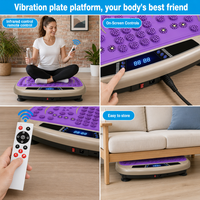 Plataforma Vibratoria Vertical para Gimnasio en Casa, Pérdida de Peso, Fisioterapia y Drenaje Linfático