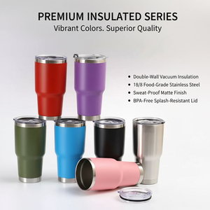 30oz Double Wall Vacuum Insulated Tumbler with Slider Lid Custom Logo Powder Coated UV Full Print for Outdoor Camping Hiking Tra - Product Image 5
