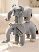 Nouveau jouet en peluche éléphant gris super doux et créatif, rembourrage en coton PP, tailles personnalisables, OEM/ODM pour enfants et amis