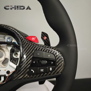 جلد أسود مع أزرار حمراء مناسبة لسلسلة BMWs G M3 G80 M4 G82 M5 F90 M8 X3m X4m X5m X6m G3x G1x G0x <span class=keywords><strong>M</strong></span> - Product Image 3