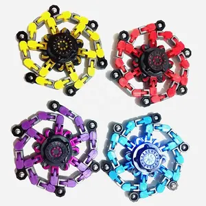 Mainan Robot rantai Fidget Spinner mekanikal, mainan Spinner Fidget untuk dewasa dan anak-anak