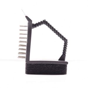 Brosse de nettoyage de grille de barbecue personnalisée avec manche de luxe et grattoir pour un nettoyage sûr des grilles - Product Image 5