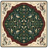 Tapis de Mahjong Américain Personnalisé 80x80cm en Caoutchouc Écologique Antidérapant avec Sac de Rangement pour Fêtes et Clubs - Vente en Gros
