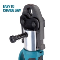 Herramienta de Prensado Hidráulica a Batería ZUPPER PZ-1550, Herramienta de Prensado Manual para Accesorios de Prensado sin Mordazas