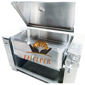 Poêle à frire électrique inclinable de 150 L - Cuisinière commerciale multifonction pour restaurant/hôtel, équipement de restauration en acier inoxydable - Product Image 1
