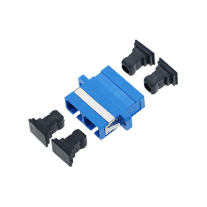 Dual-Core <span class=keywords><strong>2</strong></span>พอร์ต single-Mode DUPLEX SC UPC TO SC UPC อะแดปเตอร์ใยแก้วนำแสงสีฟ้าพร้อมหน้าแปลนสำหรับอุปกรณ์ใยแก้วนำแสง - Product Image 2