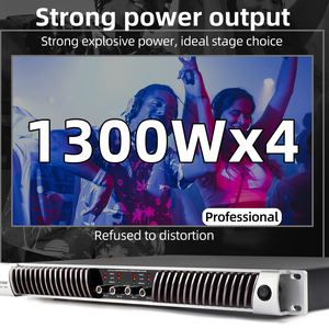 Haute qualité 1U haute puissance 4 canaux 1300Watts amplificateur professionnel numérique de classe D pour la performance de scène de <span class=keywords><strong>Concert</strong></span> d'église - Product Image 5