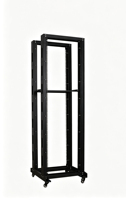 Baie de serveur mobile ouverte à double colonne de 19 pouces, 47U, 550*2200*600MM, en acier laminé à froid SPCC, profondeur 600 mm