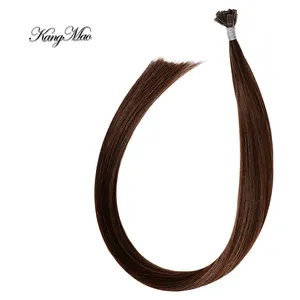 Most Popular Factory Price Wholesale U V Fan Y I Tip Keratin Cuticle Aligned Straight Human Hair Extensions Fusion Bond Weft