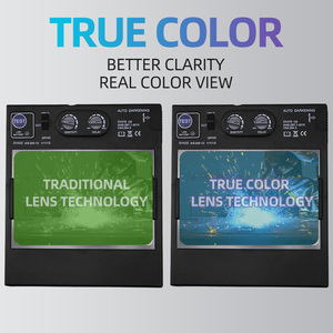 Gorra de soldadura True Color con 4 sensores de arco DIN5-DIN13, oscurecimiento automático solar, para TIG, MIG, MMA y rectificado - Product Image 5