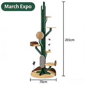 Majestic <span class=keywords><strong>Arbre</strong></span> à chat en bois massif, 5 niveaux, <span class=keywords><strong>de</strong></span> luxe, mobilier d'escalade intérieur pour chats - Product Image 2