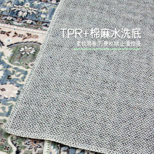 พรมเช็ดเท้าโดฟ ฟลีซ ลายชาติพันธุ์ รูปทรงสี่เหลี่ยมผืนผ้า ลายเหรียญ สามารถซักด้วยเครื่องได้ ใช้สำหรับทางเข้าบ้าน ป้องกันการลื่น - Product Image 4