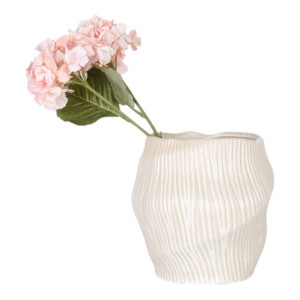 Vaso in Ceramica Ondulato Scultoreo, Vaso Moderno Scanalato per Fiori, Decorazione per Soggiorno e Camera da Letto - Product Image 3