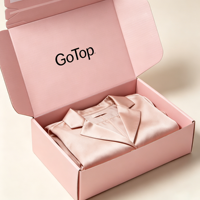 Enveloppe personnalisable en carton recyclé avec fermeture éclair Boîte de papier ondulé Emballage de marque de vêtements de luxe Bande de déchirure Cadeau d'expédition