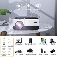 Vente chaude HD Home Cinema Vidéo Projecteur 720P Android Smart Beam Projecteur avec Support 1080p pour Jeux Films Comprend Sac