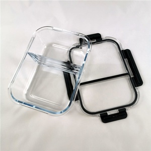 vidrio <span class=keywords><strong>para</strong></span> <span class=keywords><strong>llevar</strong></span> de comida de contenedores de almacenamiento de alimentos de microondas envase de vidrio con Pp tapas - Product Image 3