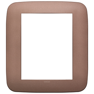 Vimar Round 8M <b>Plate</b> Matt Bronze 18.5x18.5mm Wall <b>Switch</b> Cover - Product Image 1