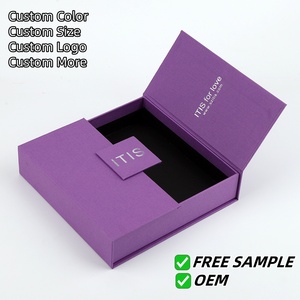 High Quality Magnetic Closure <b>Large</b> Cardboard Gift <b>Boxes</b> with Hinged Lid - Product Image 2