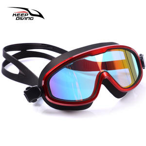 KEEP DIVING Lunettes de plongée intégrées à large cadre, anti-buée, anti-UV, électro-plaquées en PVC, étanches, unisexes, pour adultes, SG-430 - Product Image 6