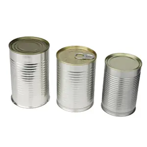 Manufacturer Tinplate Canister Storage Container Tinplate Container Can Empty Round Metal Tin Cans