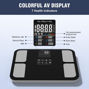 Lớn màn hình kỹ thuật số thông minh cơ thể chất béo thành phần quy mô với theo dõi nhịp tim và cơ thể cân bằng - Product Image 2