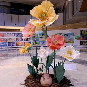 O-Z017 Fleurs géantes blanches et roses personnalisées pour mariage, fête, chemin de table, grandes fleurs en papier, décorations de fleurs géantes 5D - Product Image 5