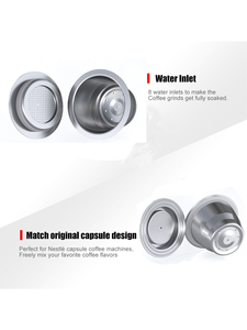 1 Pod Wareset AM Store Meilleures ventes Accessoires pour machines à café <span class=keywords><strong>NESPRESSO</strong></span> <span class=keywords><strong>Capsule</strong></span> de café <span class=keywords><strong>rechargeable</strong></span> scellée - Product Image 5