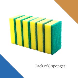 Hot Selling Easy Clean Kitchen Sponge Scrubber Scouring Pads for Kitchen Cleaning - Product Image 3