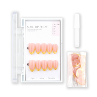 30 pièces de faux ongles de haute qualité, ongles press-on, MOQ 1, étiquette privée, étui pour faux ongles réutilisable, ongles artificiels en acrylique