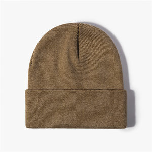 <strong>Design</strong> <strong>Your</strong> <strong>Own</strong> logo Solid Color Winter Beanie <strong>Hat</strong> - Product Image 4