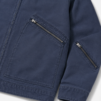 Blouson Trucker Homme en Toile Lourde 400 GSM, Col en Velours Côtelé Délavé Vintage, Style Streetwear, Coupe Boxy Oversize, Vêtement de Travail, Personnalisation OEM Usine