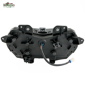 KOLMIO-LAM Fit pour KAWASAKI <span class=keywords><strong>Z650</strong></span> 2020 - <span class=keywords><strong>2023</strong></span> Z 650 phare de moto + capot de tête avant assemblage de phare de carénage de nez supérieur - Product Image 5