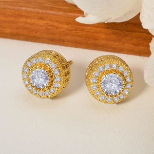 ต่างหูแฟชั่นประดับเพชรคิวบิกเซอร์โคเนียสำหรับผู้หญิง เหมาะสำหรับงานแต่งงาน งานหมั้น งานฉลองครบรอบ งานปาร์ตี้ ของขวัญวันวาเลนไทน์ - Product Image 3