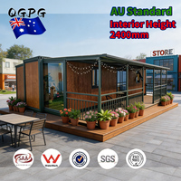 Casa Contenedor Expandible Estándar AU de 40 pies, Contemporánea, Modular, Móvil, con Estructura de Acero Prefabricada, de 2, 3 o 4 Dormitorios, Tipo Granny Flat