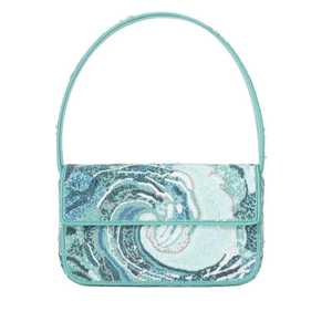 Premium Quality Handcrafted Seed Beads <b>Beaded</b> Embroidery Crossbody <b>Handbag</b> With Adjustable Strap Designed For Stylish - Product Image 6