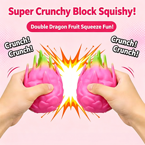 Directo de Fábrica: Caja Sorpresa de Pitaya Roja Crujiente, Bloque Sensorial con Sonido, Juguete Antiestrés, Juguete para Apretar - Product Image 3