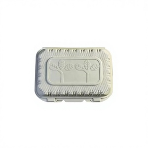 9*6 Inch 1 Compartment Square Plastic 1-2L Food Container Disposable Recyclable Microwave <strong>Lunch</strong> <strong>Box</strong> 150 <strong>Pack</strong> - Product Image 1