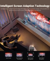 Proyector de Cine en Casa con Certificación Oficial de Netflix, Android 13, WiFi, BT, 4K, 1080P, Alto Lumen, para Juegos y Películas al Aire Libre