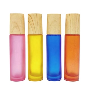 Botella de vidrio, 5ml, 10ml, Perfume de aceite esencial, tapa de bambú, rollo en botella, Bola de <span class=keywords><strong>rodillo</strong></span> de acero, esencia de Perfume, contenedor de aceite corporal - Product Image 3