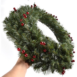 Handmade PVC <b>Christmas</b> <b>Decorations</b> Metal Wreath Door Hanging Ornaments for Home Wall Decor Commercial Space for Shopping Malls - Product Image 3