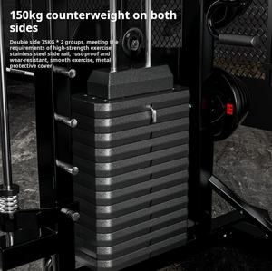 Professionnel Smith <span class=keywords><strong>Machine</strong></span> entraîneur complet portique équipement de Fitness maison multi-fonctionnel mouche oiseau Squat banc presse cadre - Product Image 4